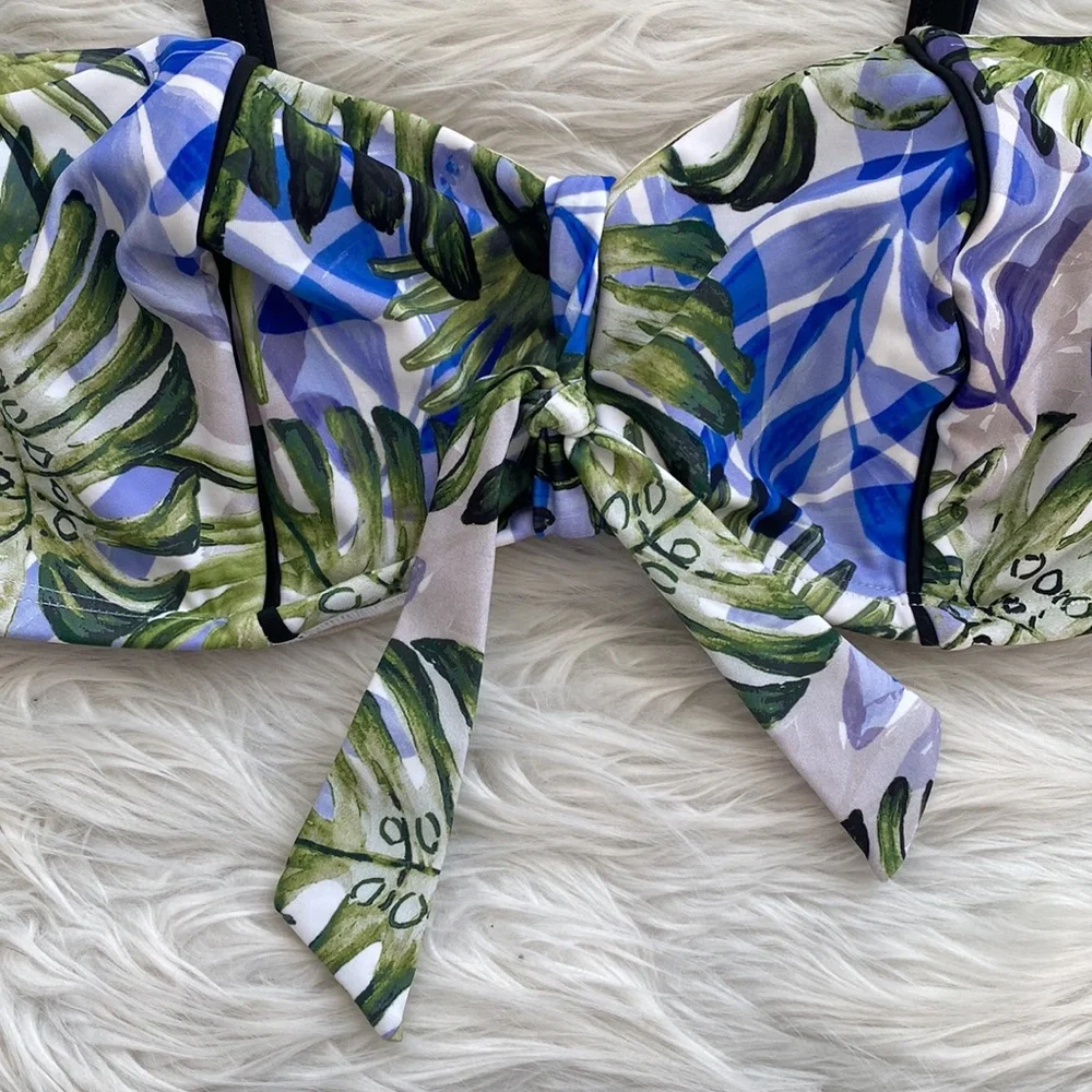 Swimsuits For All | Palm Leaf Bikini Top